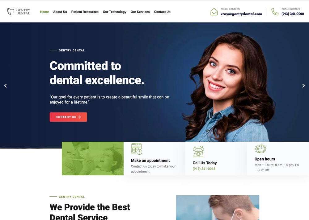 Dental site Design & Development in Greater Kansas City
