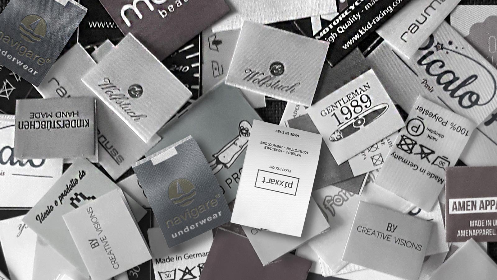 Woven and printed garment labels, size tags, patches labelpartners