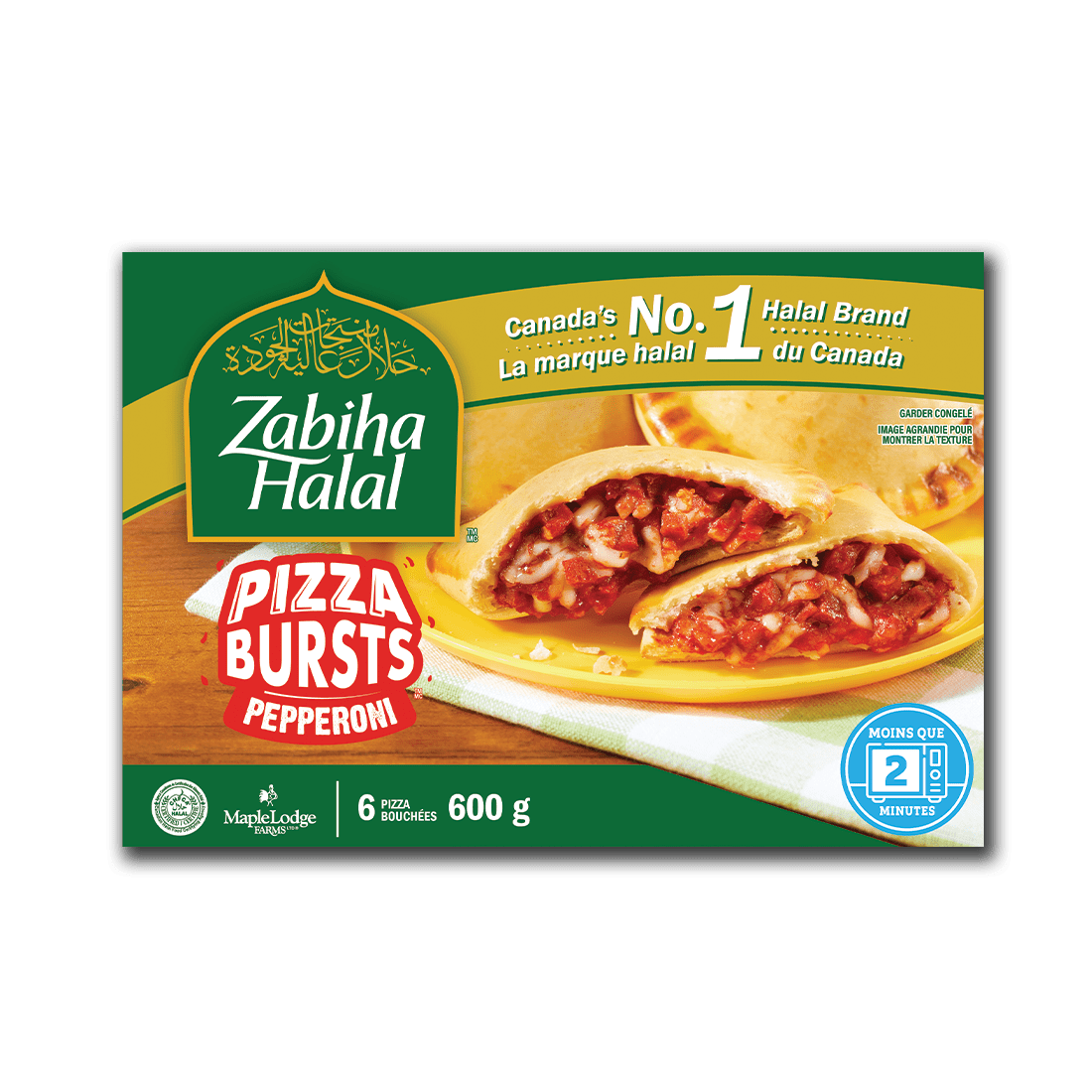Pepperoni Pizza Bursts Zabiha Halal