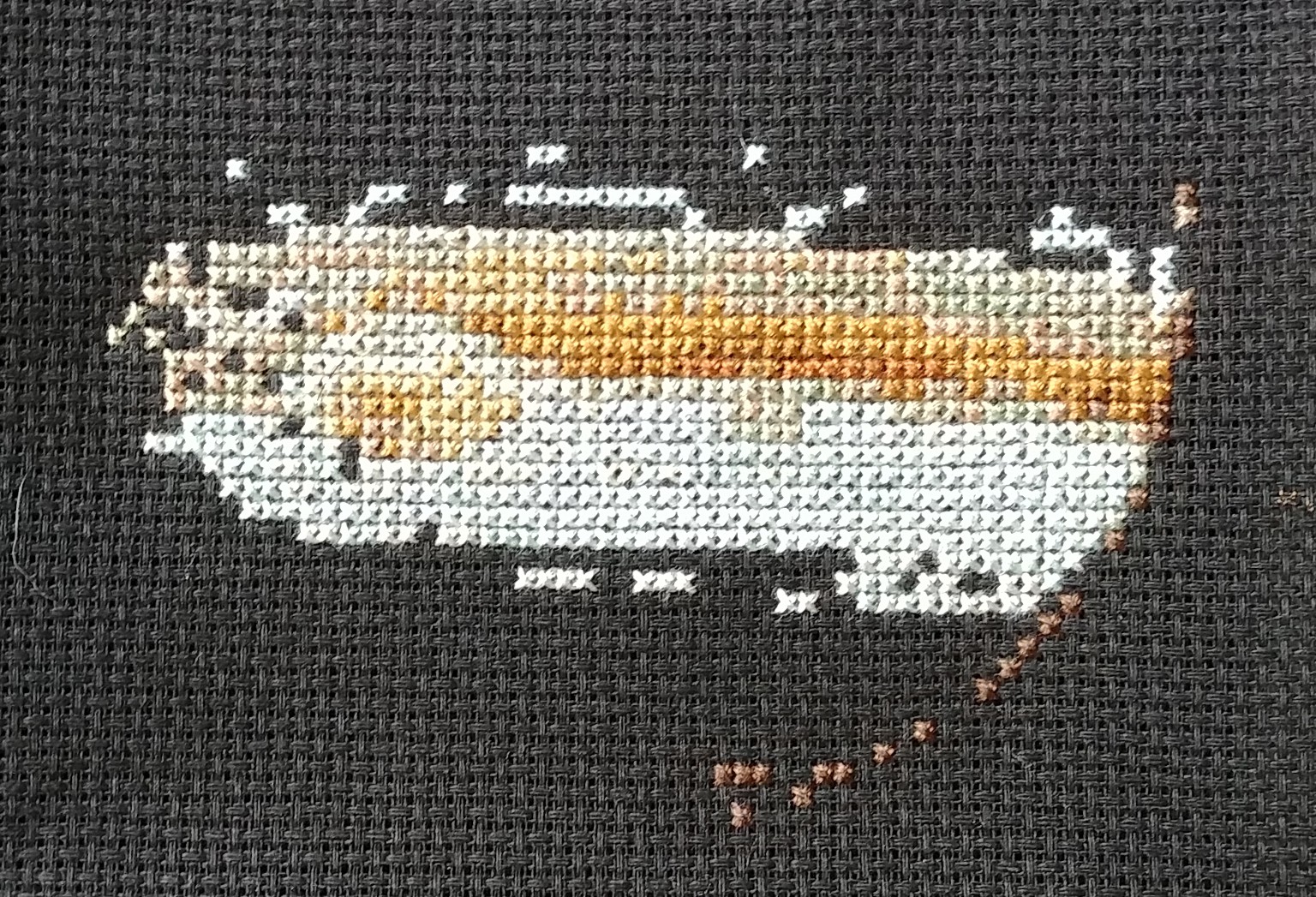 April 2017 WIPs A bird is singing to blue sky