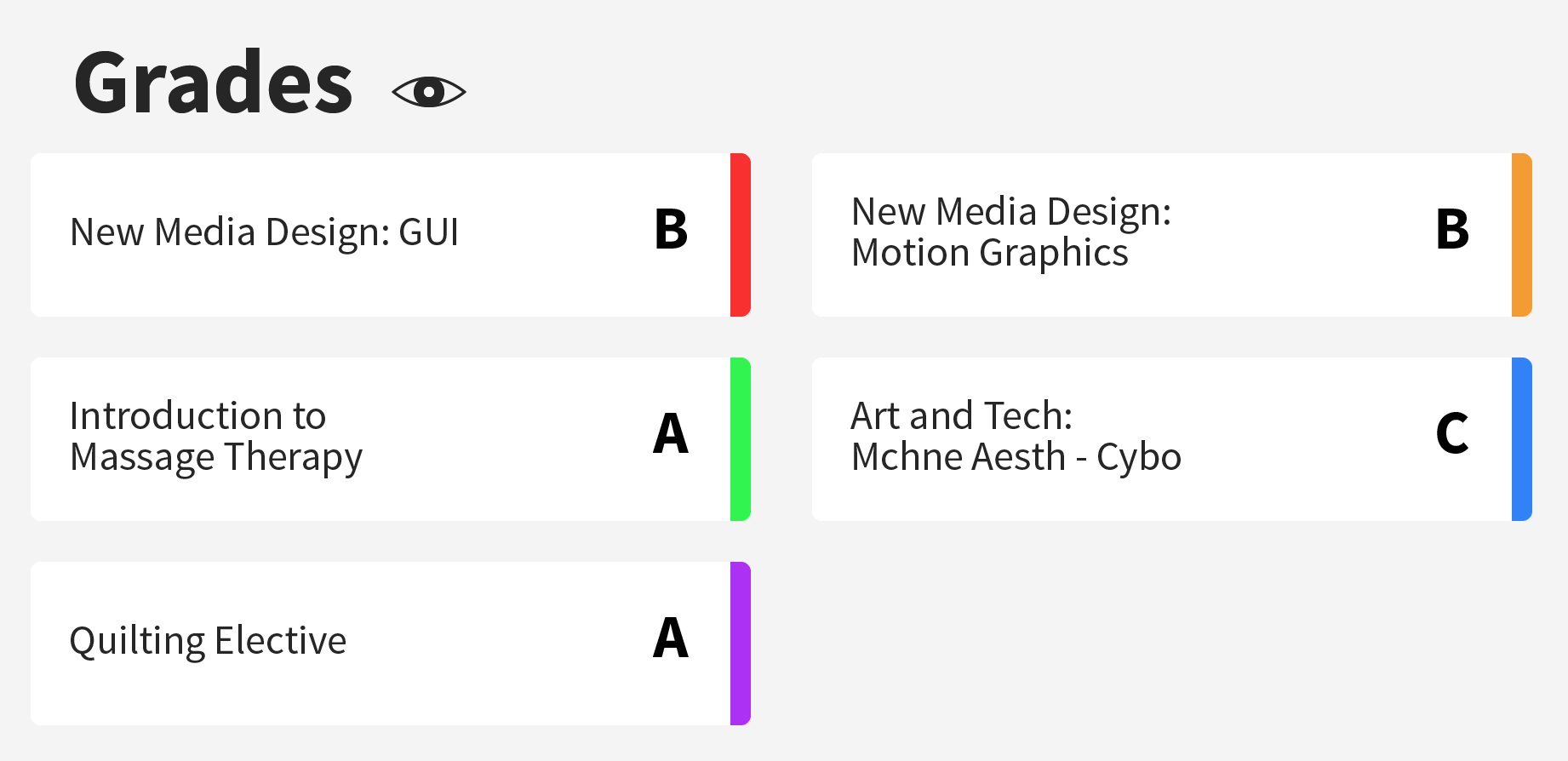 MyCourses Redesign Zach Burdett