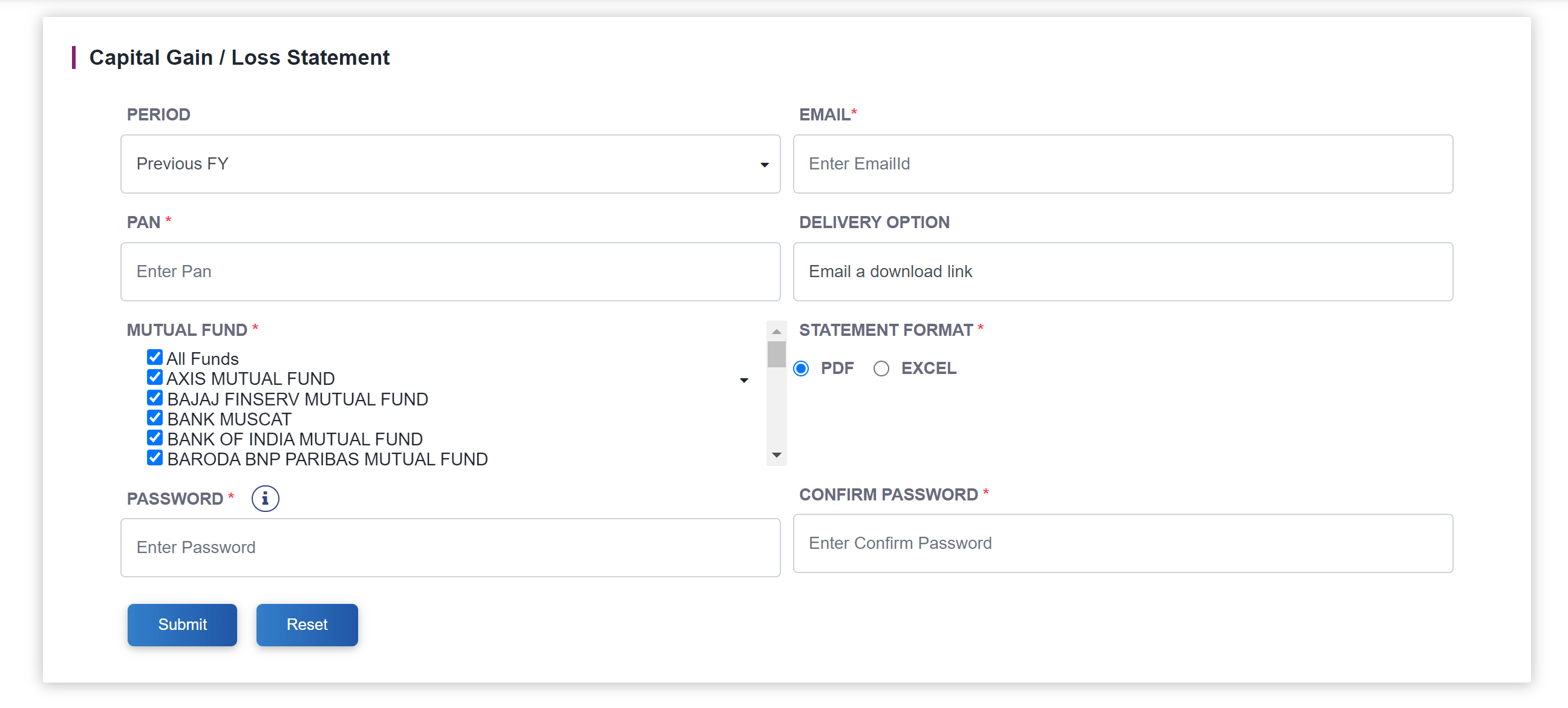 How to download KFintech Capital Gain Statement? Zachy's Random Thoughts