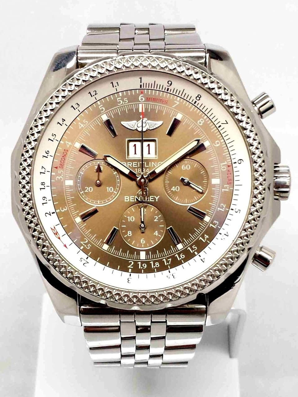 Breitling Bentley 6.75 Bronze Dial Chronograph A4436412Q569SS