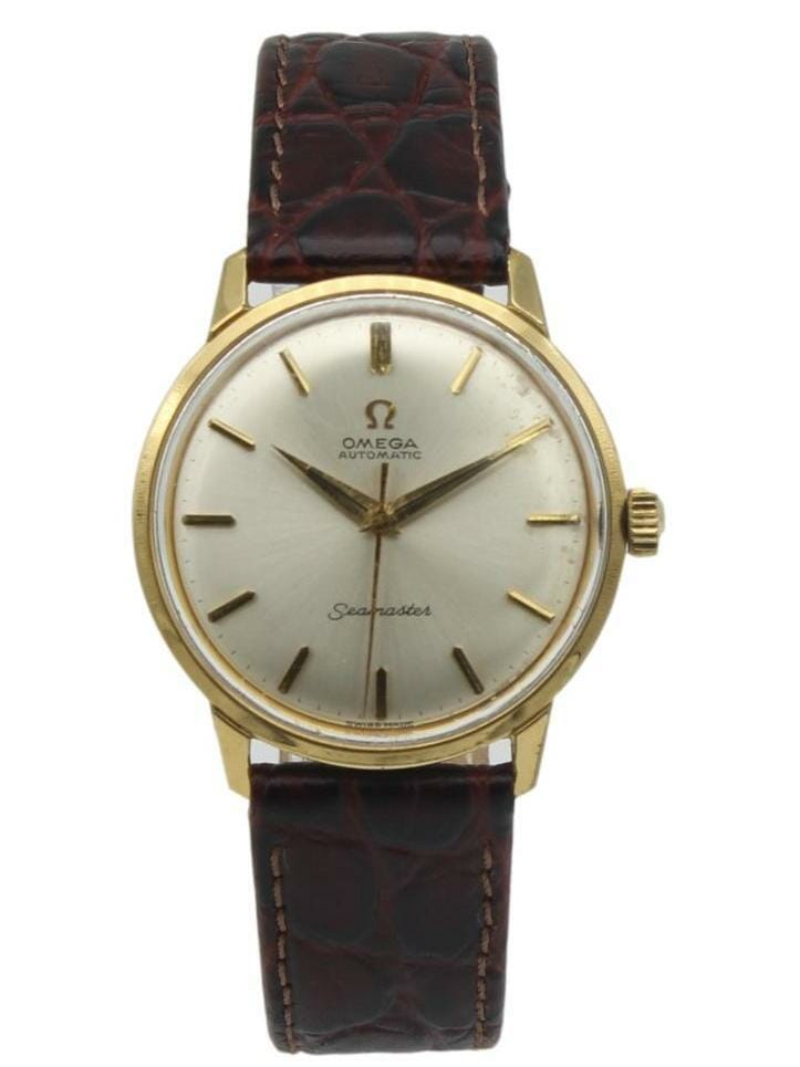 Omega Seamaster Vintage Watch 35mm Gold Plated 165.001 Luxury Watches