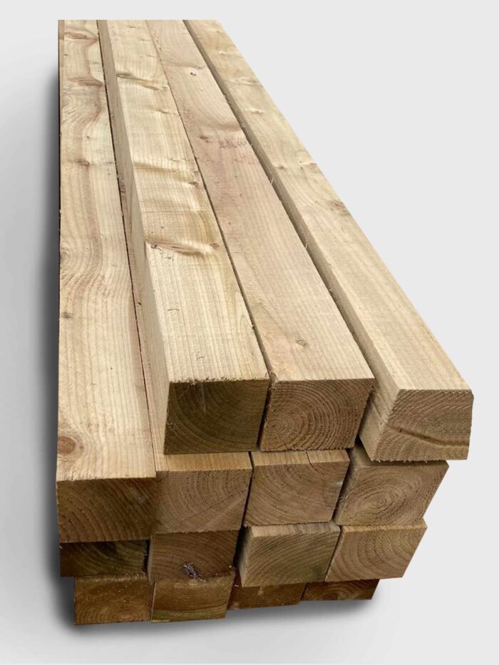 Wooden Post 8ft 4×4 Zaffron Fencing