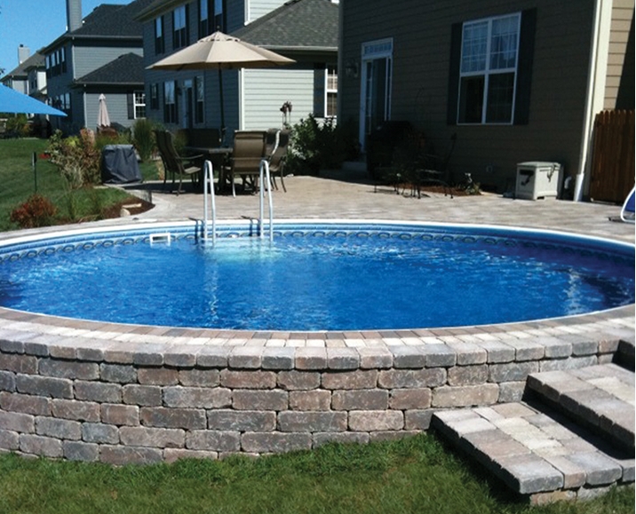 A tasteful fountain, for example, can be installed for more inground pool landscaping ideas, look at our backyard landscaping lookbook, or take a dive into our designing with texture guide. Radiant Above Ground Pools From Zagers of Grand Rapids, MI