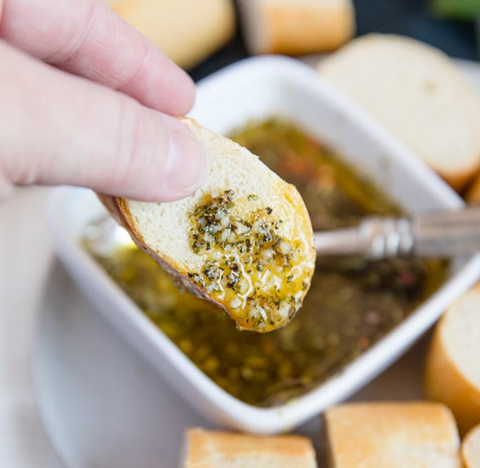 Garlic and Herb Olive Oil Bread Dip Zagoda Extra Virgin Olive Oils