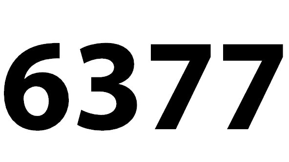 Zahl 6377
