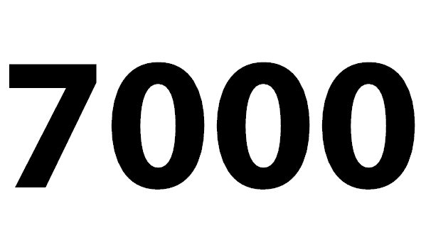 Zahl 7000