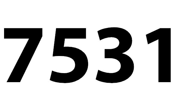 Zahl 7531