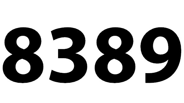 Zahl 8389