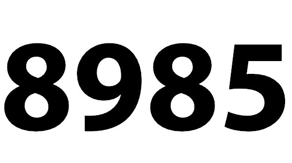 Zahl 8985