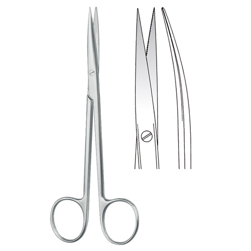 Dissecting Serrated Scissors Curved Zainsa Instruments