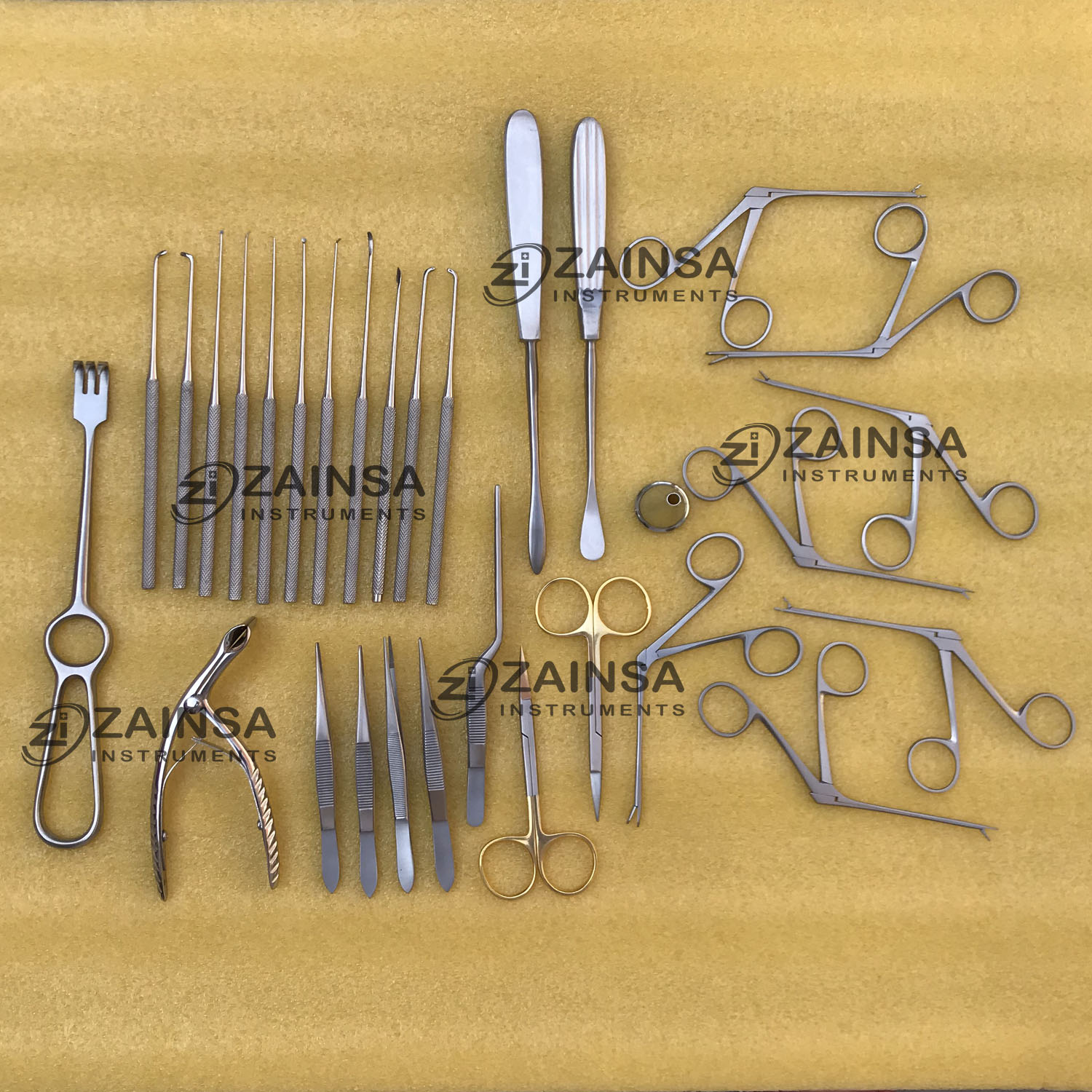 ENT Instruments Set Tympanoplasty Set Zainsa Instruments