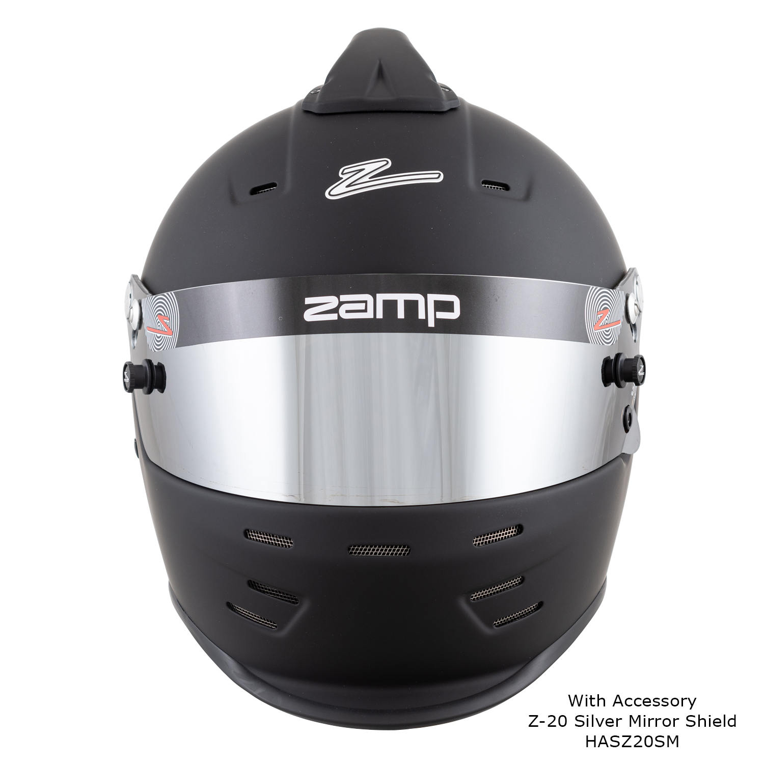 Zamp Racing Inlet Top Air Matte Black RZ Series Helmets Automotive