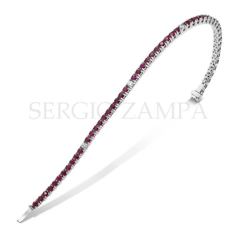 Gioielleria Zampa Tennis Bracelet Rubies ZAMPA