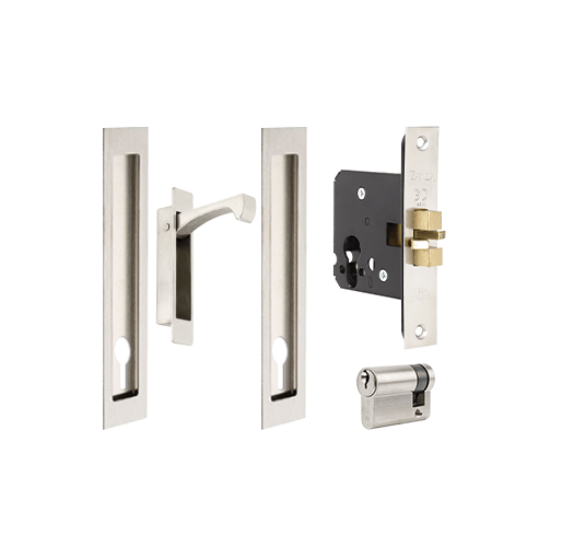 Verve Sliding Door Lock Kits Stainless Steel Zanda Architectural