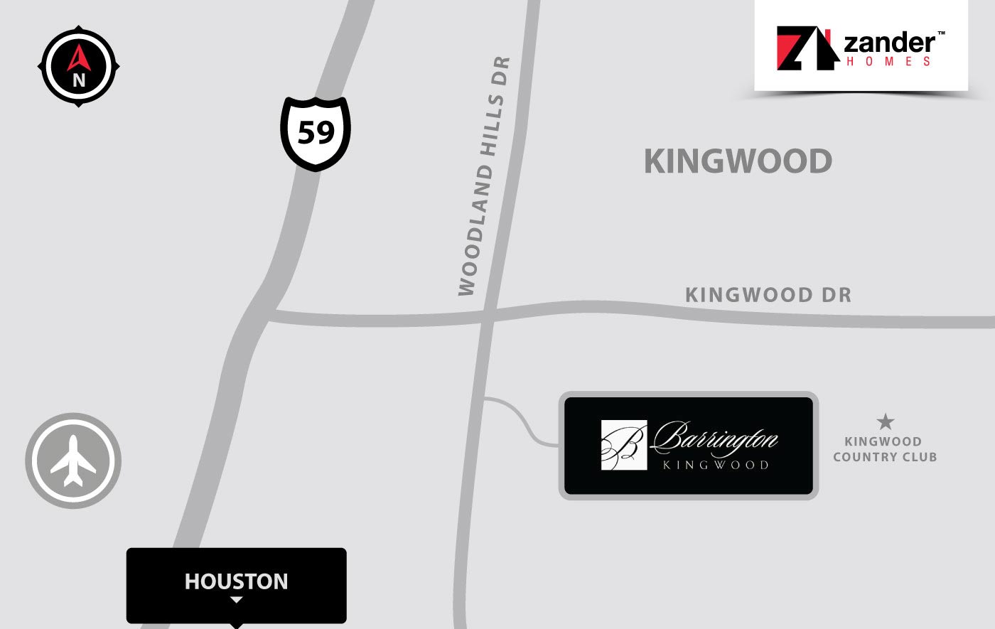 Barrington Kingwood New Home Builder Houston Zander Homes, LLC