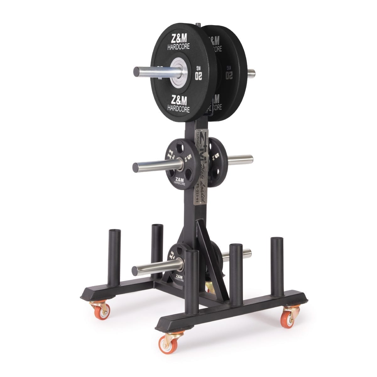 Z&M Hardcore Weight Plate Tree with Wheel Z&M Shop