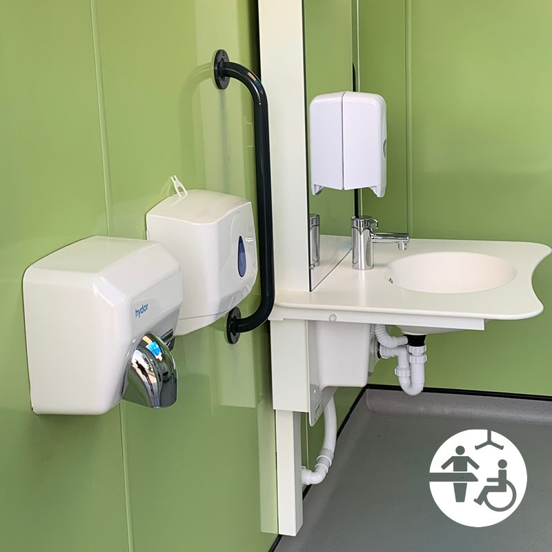 Astor ABWCP Height Adjustable Wall Mounted Wash Basin for Changing