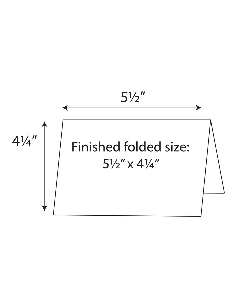 Item 116 2Up 5 1/2" x 4 1/4" Note Card Paper With Business Card Slit