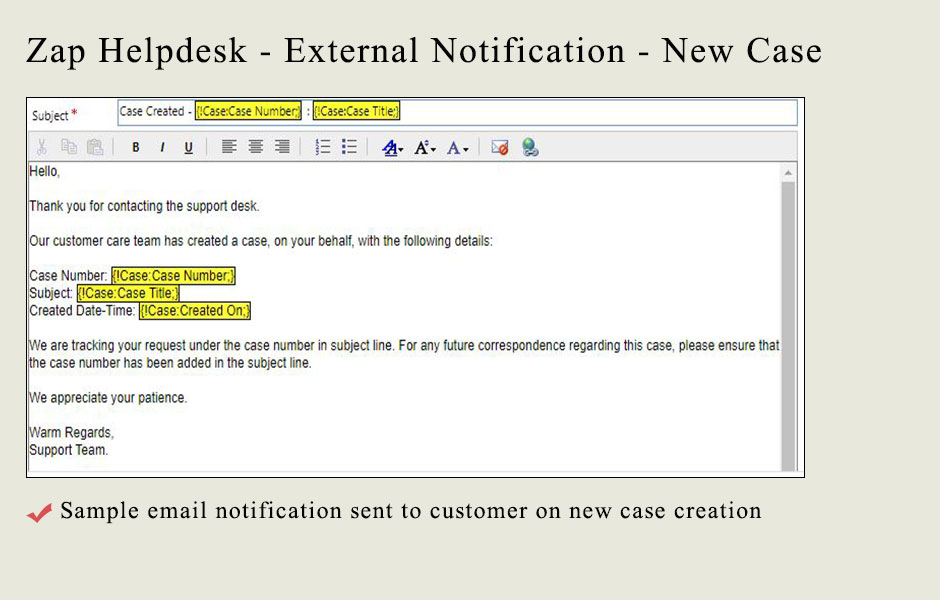 Setting up email notifications when implementing EmailtoCase in