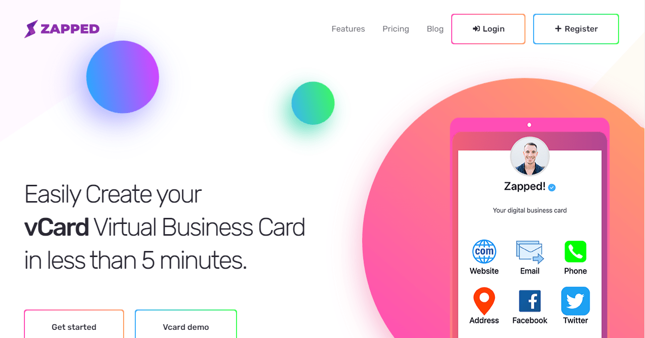 Best App for Virtual Business Card on Android and iPhone ⚡️ZAPPED