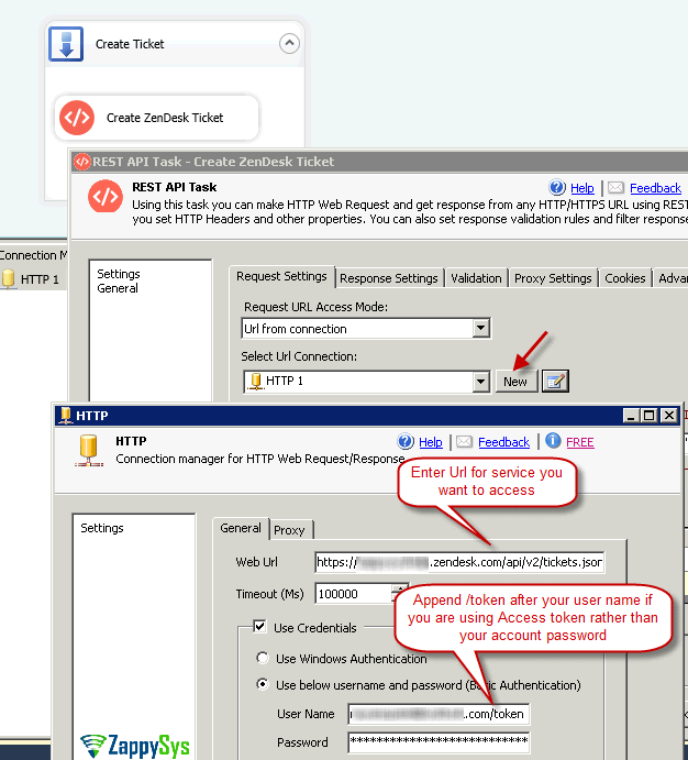 Call Zendesk REST API in SSIS Create Ticket ZappySys Blog