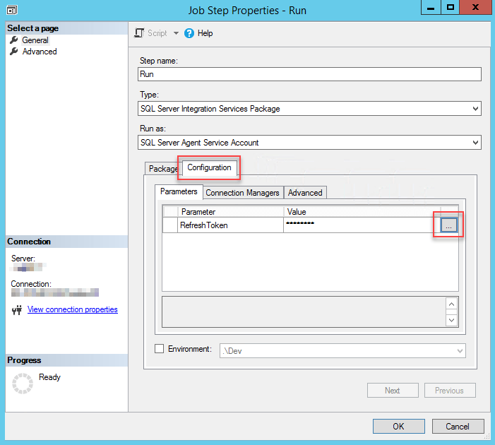 How to run an SSIS package with sensitive data on SQL Server ZappySys
