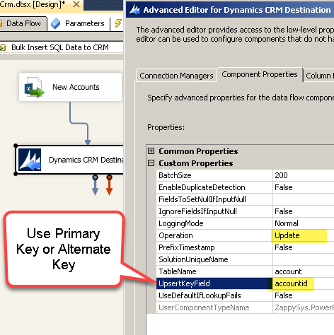 Load Data Into Dynamics Crm Using Ssis Insert Upsert