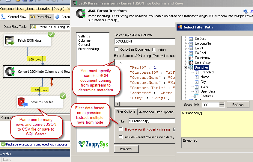 SSIS JSON Parser Transform Visual Studio Marketplace