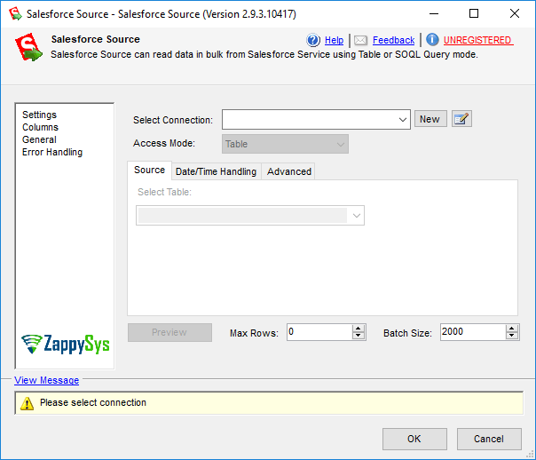 SSIS Salesforce Source