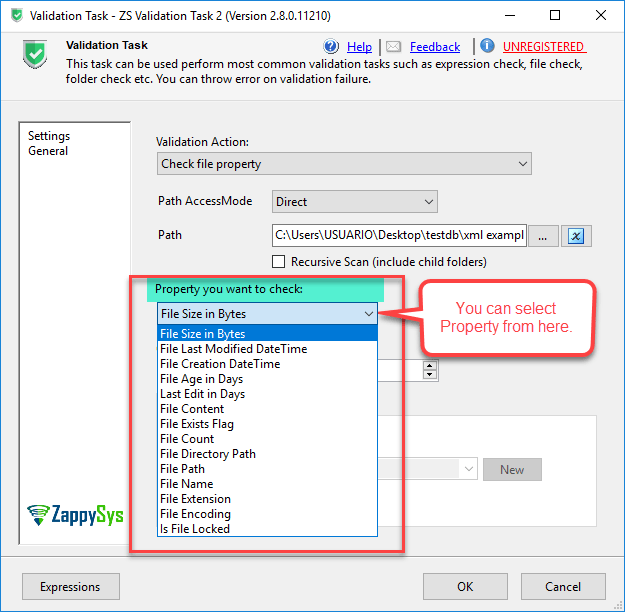 SSIS Validation Task