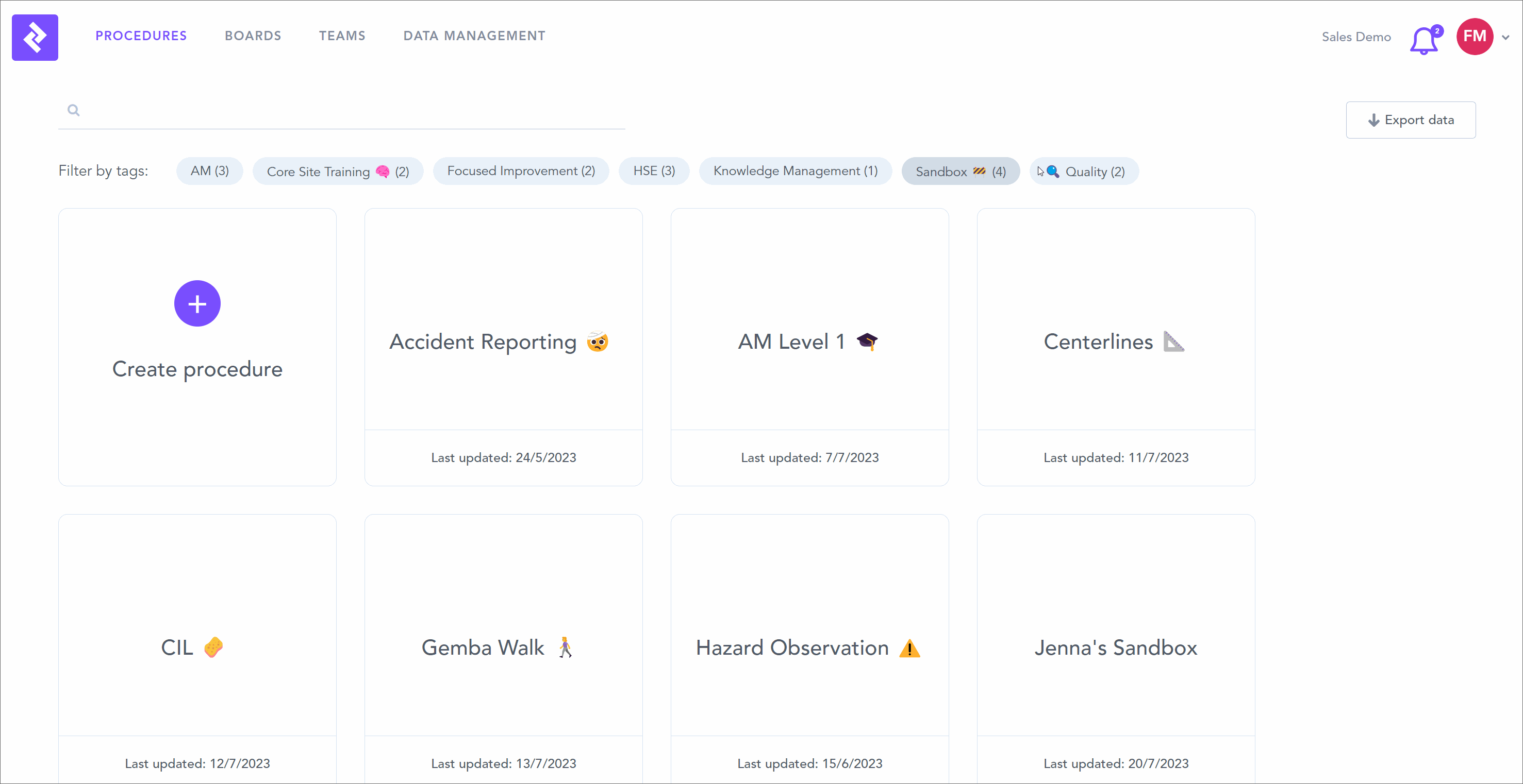 Procedures Overview Zaptic
