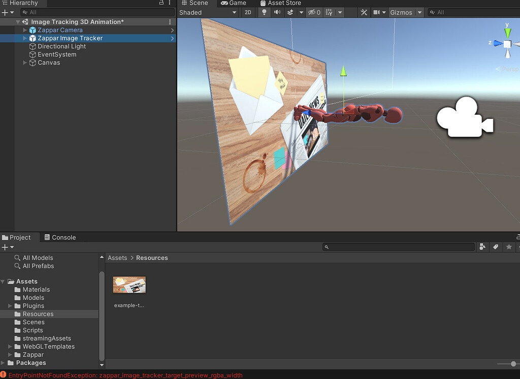 UniversalAR + Unity GL not working Unity ZapWorks Forum