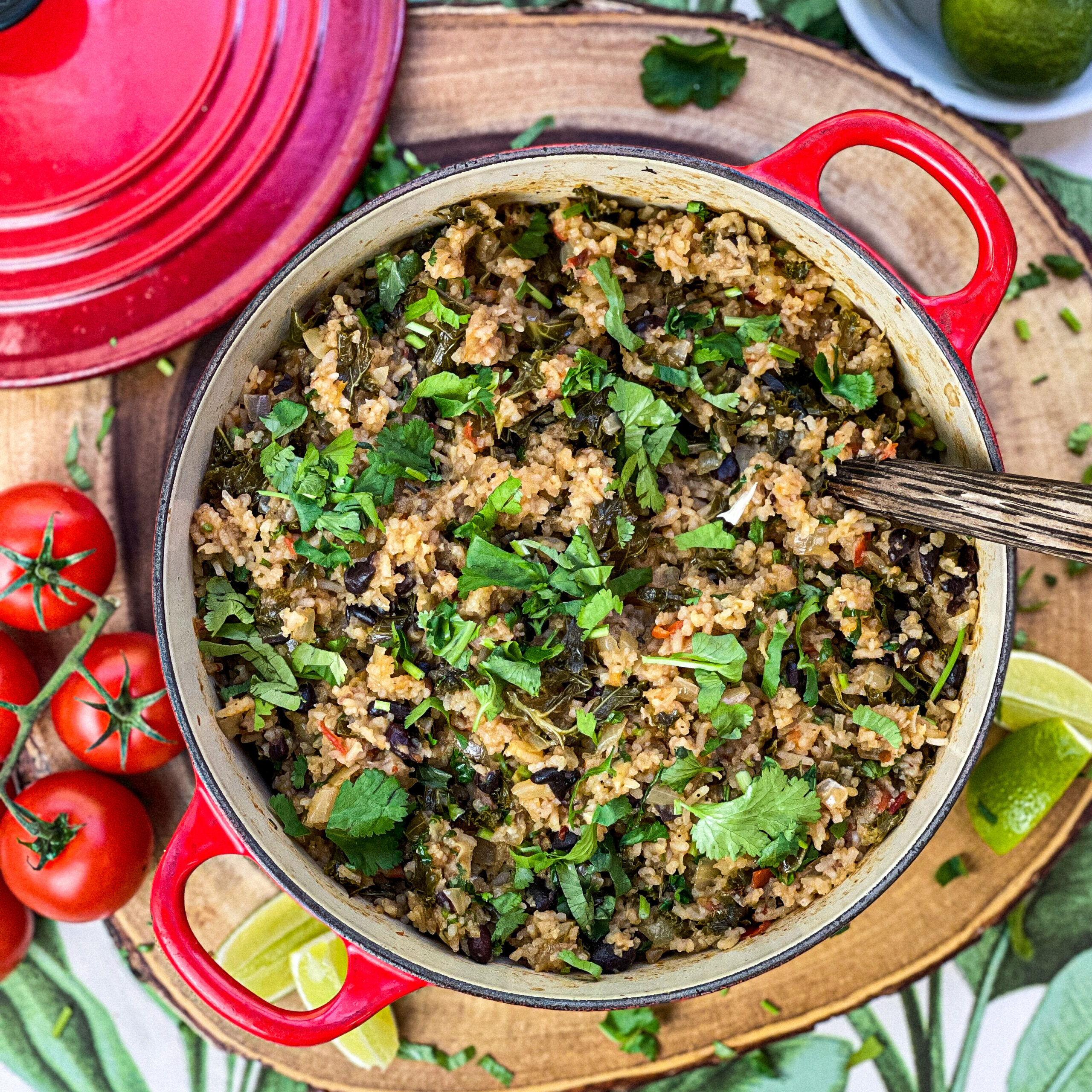 MEXICAN KALE & BLACK BEAN RICE Zars Kitchen