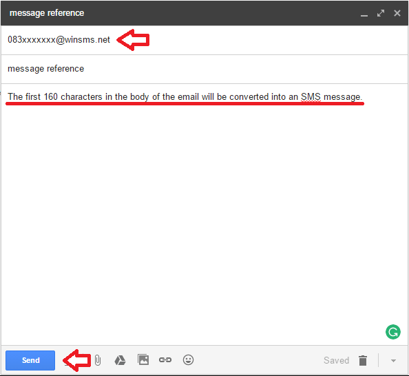 How to send SMS from Gmail