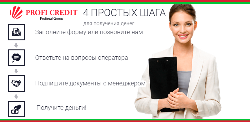 Взять займ в PROFI CREDIT (Профи кредит), оформить, отзывы, условия