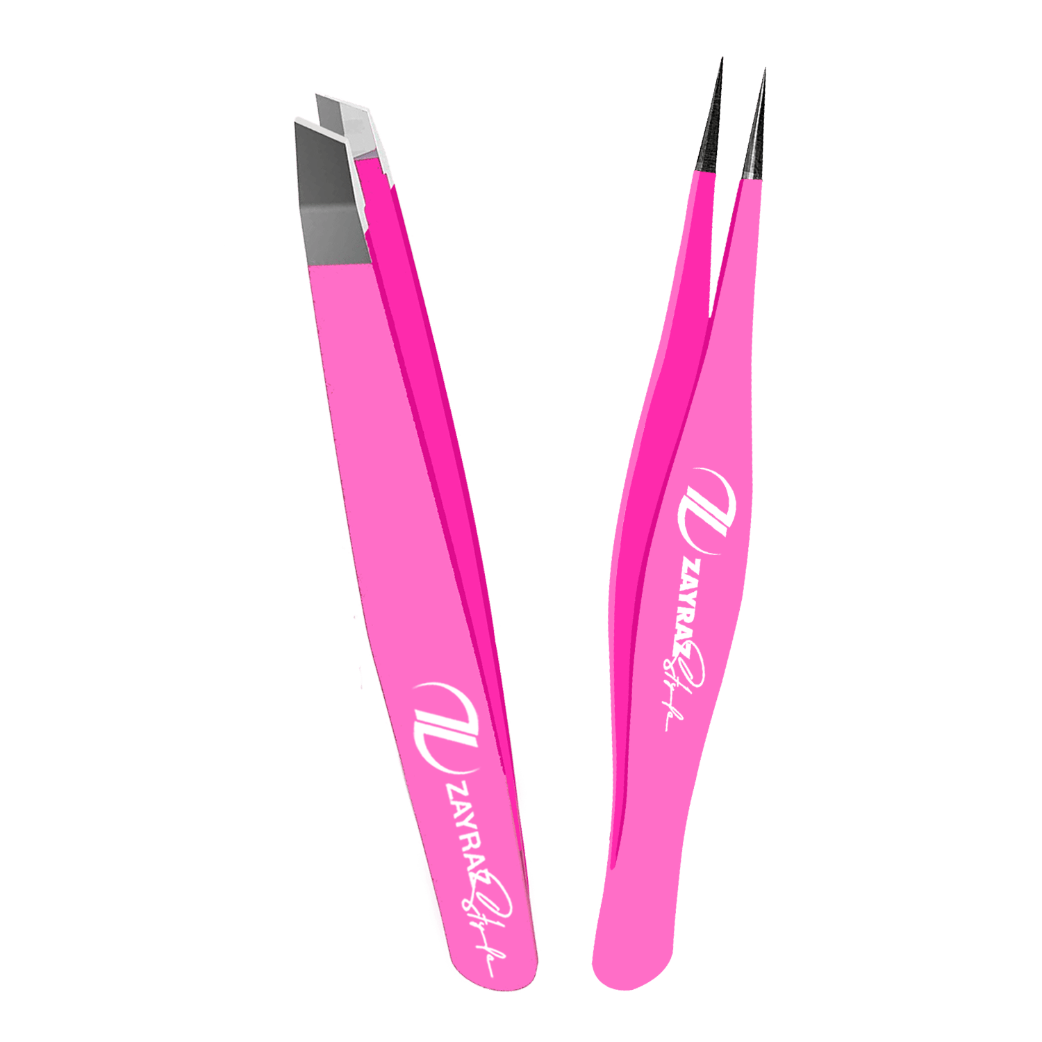 Neon Pink Tweezer Set of 2 zayrazstyle