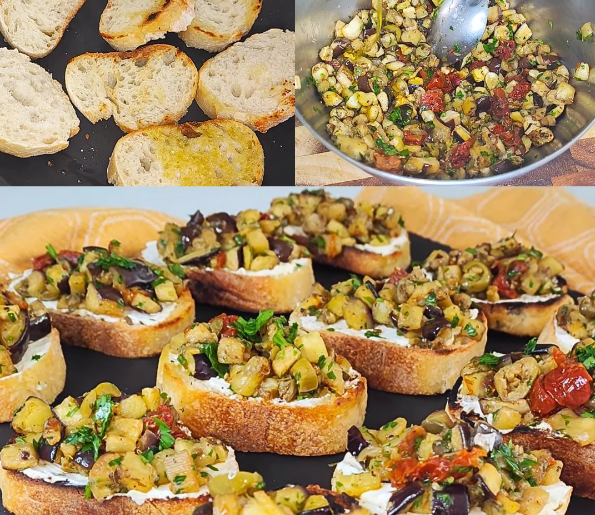 Bruschetta aux aubergines l'idée d'une entrée savoureuse et rapide Zbayl