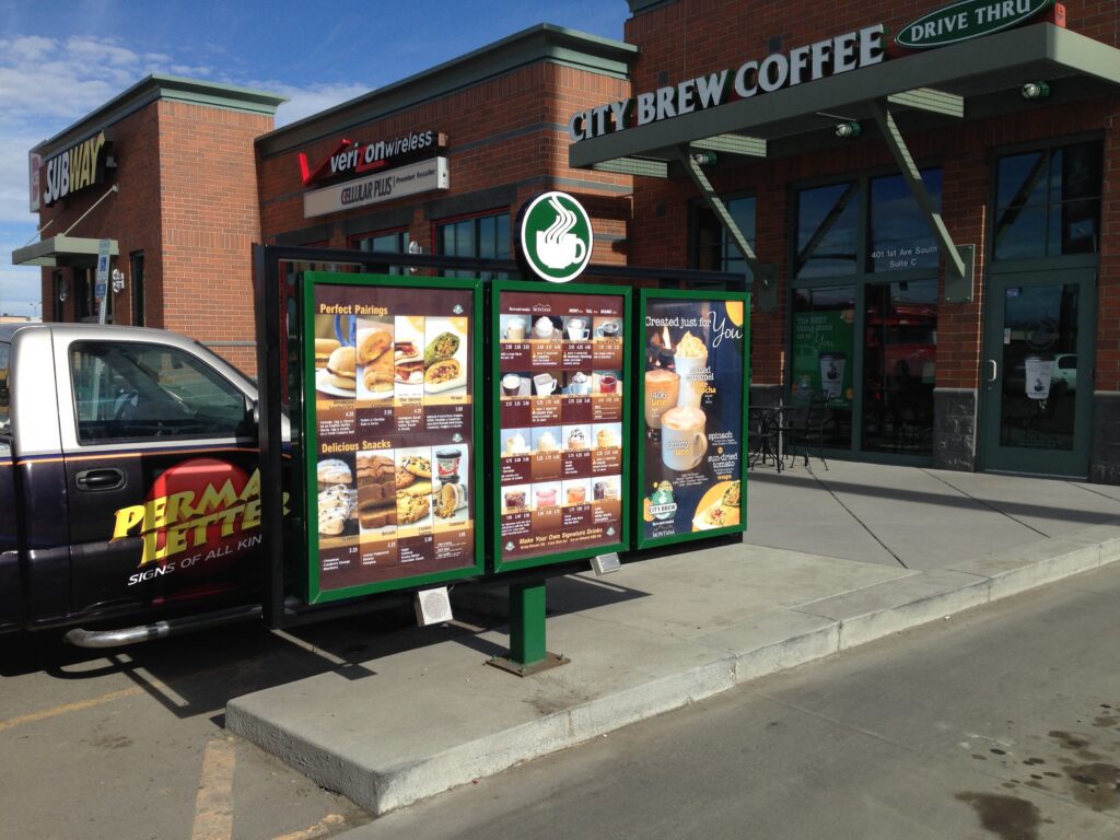 City Brew Coffee Signs Zee Creative Billings, MT