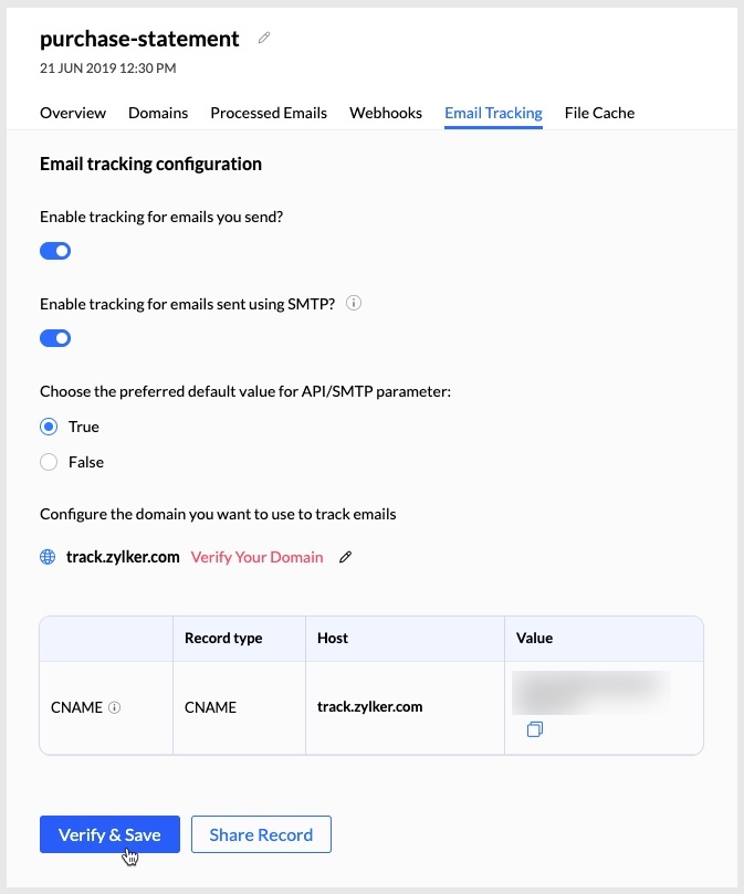 Tracking transactional emails