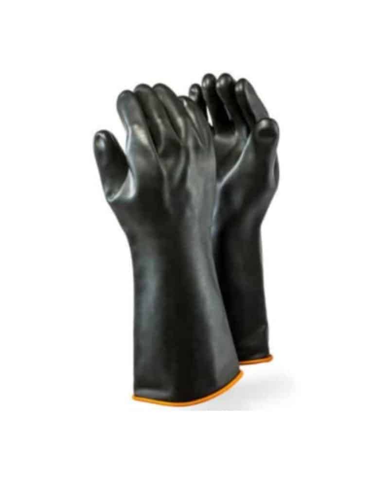 Industrial Elbow Rubber Gloves Smooth Palm ZDI Safety PPE