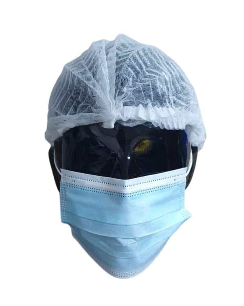 18" Mop Caps Single Stitch Per Pack Of 100 Hair Nets ZDI Safety