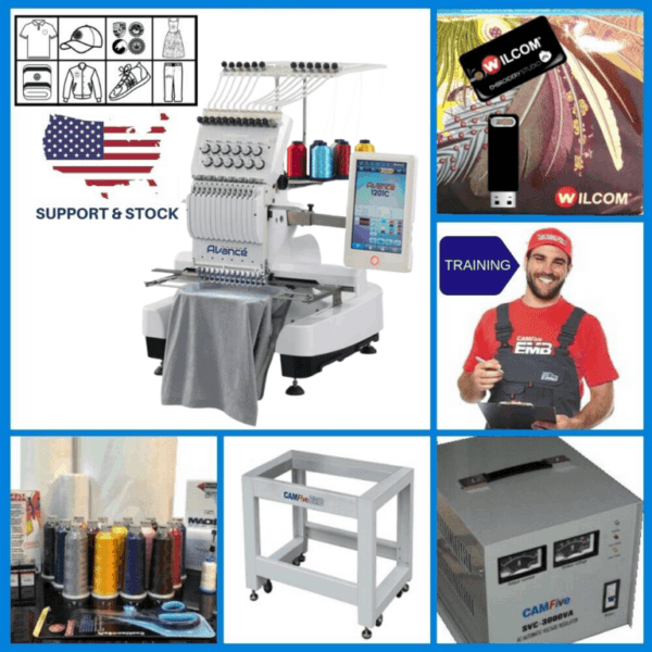 AVANCE 1201C Embroidery Machine OverviewZdigitizing