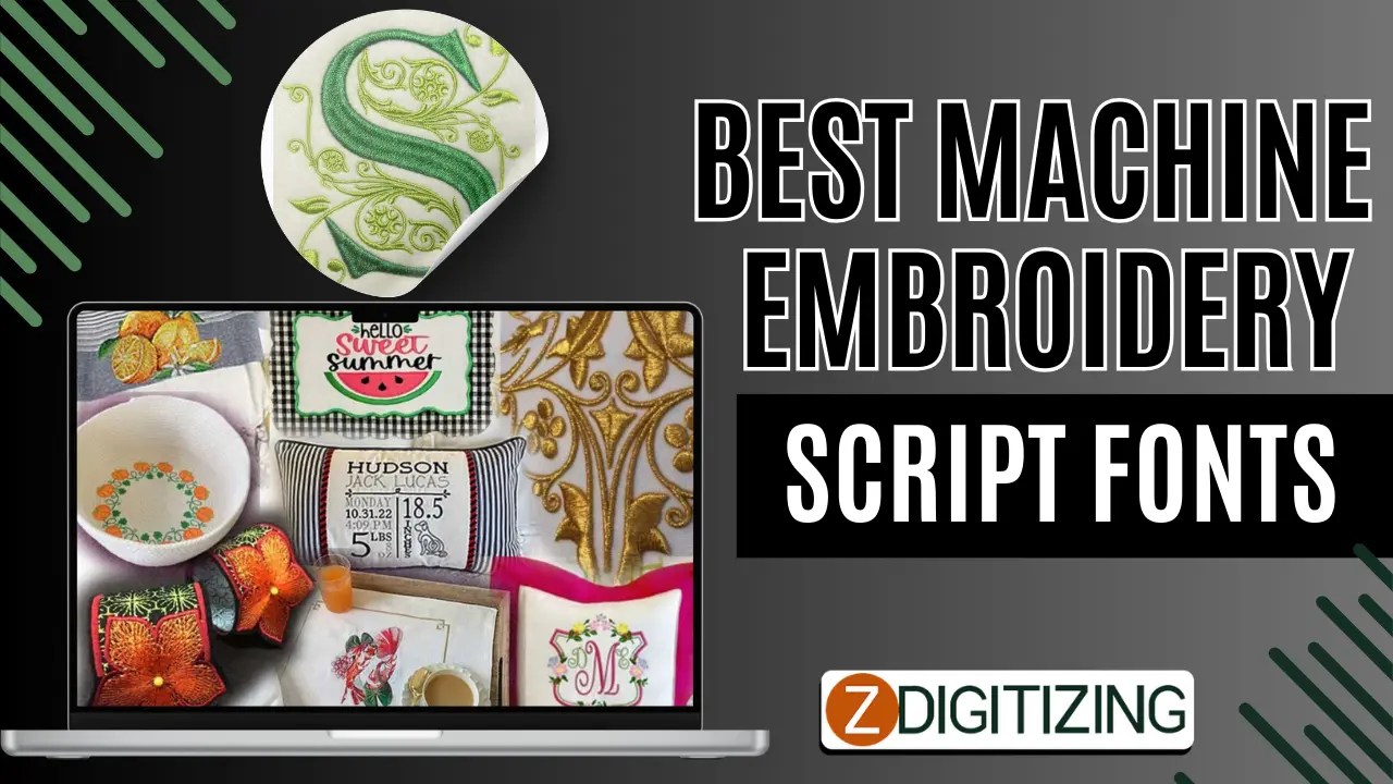 Best machine embroidery script fonts 1 Zdigitizing
