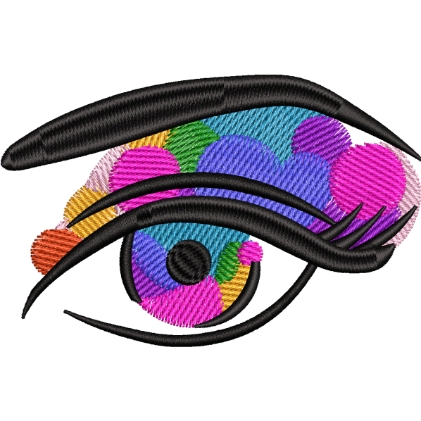 Free Machine Embroidery Eye Designs
