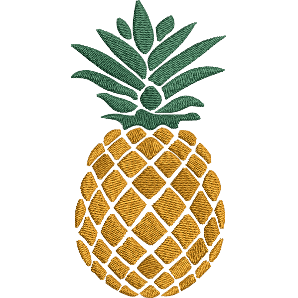 Bellissimo design di ananas Disegni da ricamo di ZDigitizing