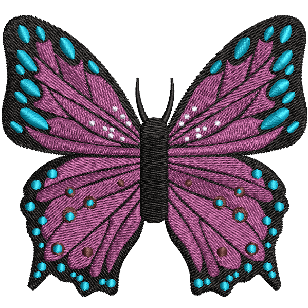 Pink Beautiful Butterfly Design 10k+ Best embroidery designs