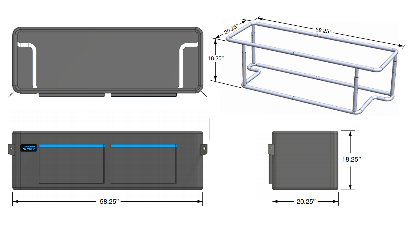 Tonneau Buddy storage under your tonneau cover